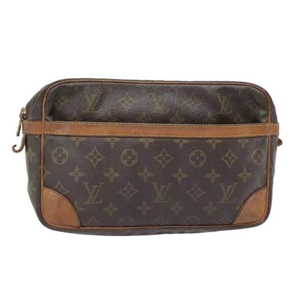 LOUIS VUITTON Monogram Compiegne 28 Clutch Bag - Picture 1 of 16